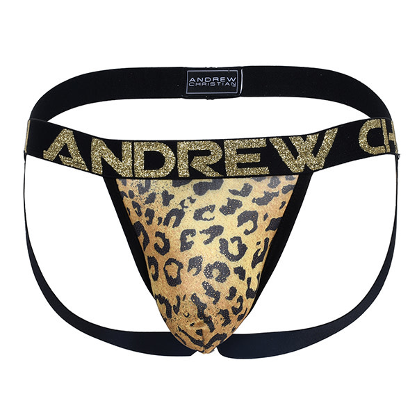 Andrew Christian Menswear Glam Leopard Jock w/ Almost Naked