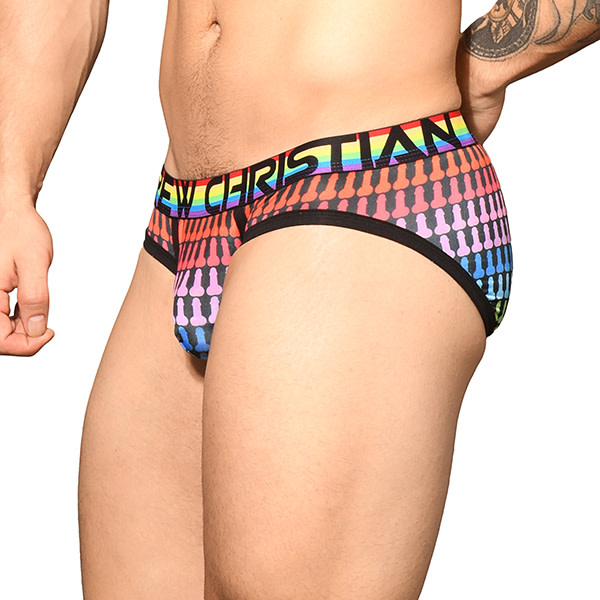 Andrew Christian Menswear Penis Pride Brief w/ Almost Naked