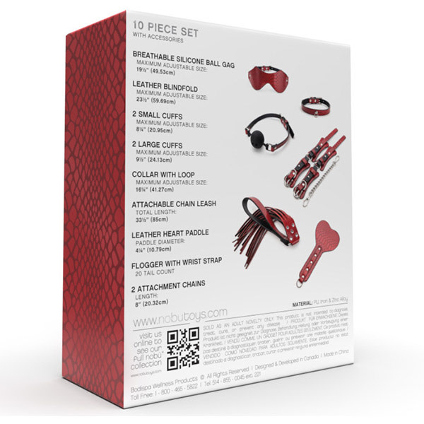 Nobü Toys Nobü Fetish: KURRO Luxury Fetish (10 Piece Set)