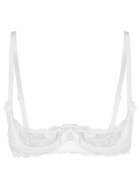 Premium Products Lacey Shelf Bra (White)