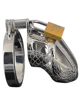 Premium Products Engraved Stainless Steel Chastity Cage