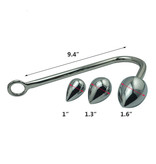 Premium Products Stainless Steel Anal Hook with Changeable Ends