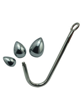 Premium Products Stainless Steel Anal Hook with Changeable Ends