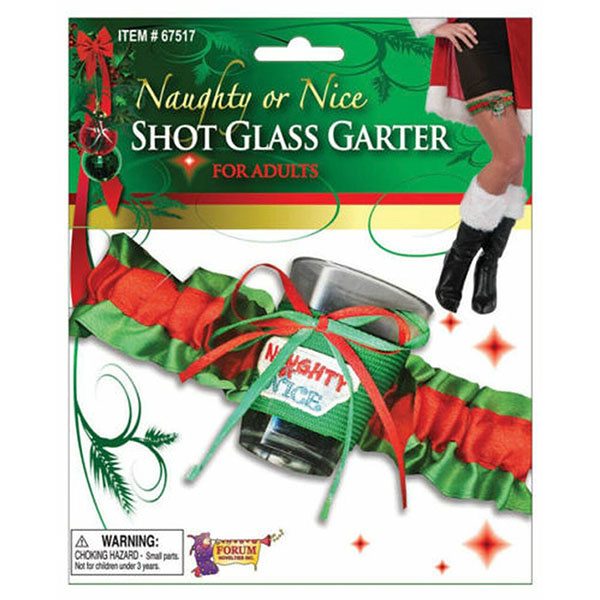 Naughty or Nice Shot Glass Garter