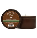 Earthly Body Hemp Seed 3-in-1 Holiday Massage Candle (Cabin Fever) 6 oz (170 g)