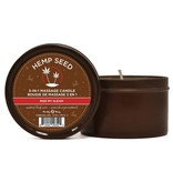 Earthly Body Hemp Seed 3-in-1 Holiday Massage Candle (Ride My Sleigh) 6 oz (170 g)