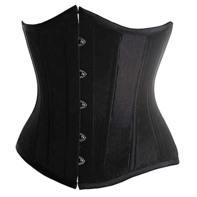 Premium Products Satin Under Bust Corset (Black)