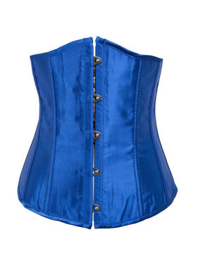 Premium Products Satin Under Bust Corset (Blue)