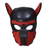 Premium Products Puppy Play Hood Mask (Red)