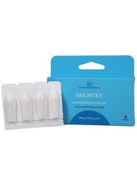 Doc Johnson Toys Heighten: Suppositories with CBD & Cocoa Butter (4 Pieces)