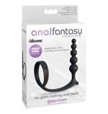 Pipedream Products Anal Fantasy Ass-Gasm Cock Ring with Anal Beads