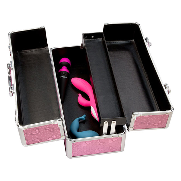 BMS Enterprises Lockable Vibrator Case: Large (Pink)