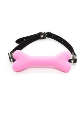 Premium Products Silicone Dog Bone Gag (Pink)