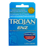 Trojan Condoms Trojan ENZ Armor Spermicidal Condoms 3 Pack