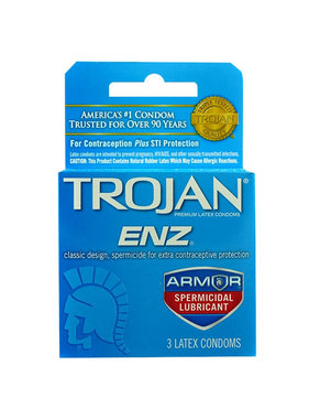 Trojan Condoms Trojan ENZ Armor Spermicidal Condoms 3 Pack