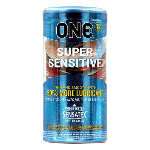 ONE Condoms ONE Super Sensitive Condoms 12 Pack Tin