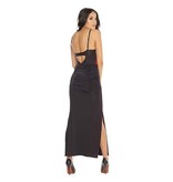 Coquette International Lingerie Embroidered Gown Black-Red