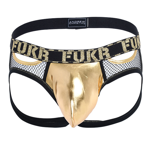 Andrew Christian Menswear FUKR Golden Net Comfort Jock