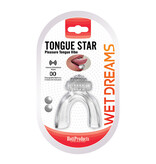 Hott Products Wet Dreams Tongue Star Pleasure Tongue Vibe (Clear)