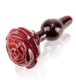 Pipedream Products Icicles No. 76 Rose Base Glass Plug