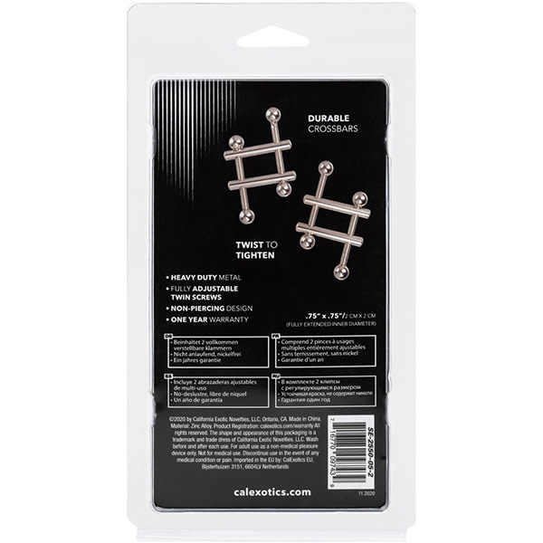 Cal Exotics Nipple Grips Crossbar Nipple Vices
