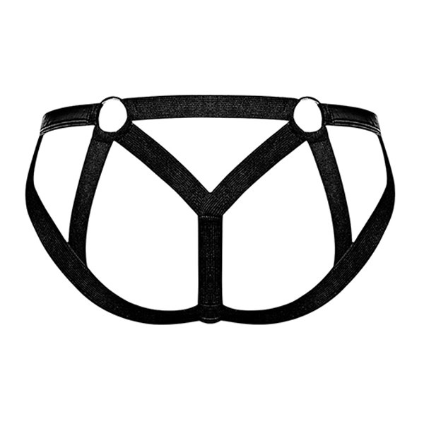 Male Power Cage Matte Strappy Ring Jock