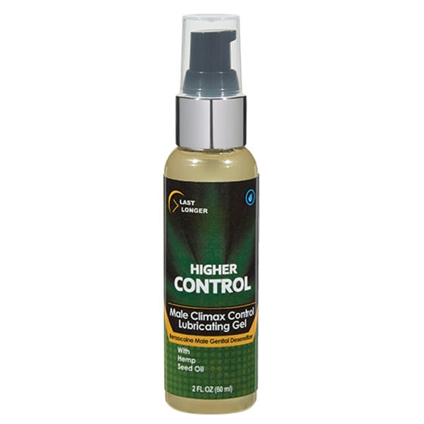 Higher Control Climax Control Gel for Men w/Hemp Seed Oil 2 oz (60 ml) (Benzocaine 5%)