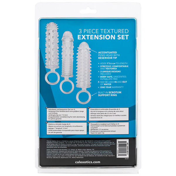 Cal Exotics 3 Piece Textured Extension Set