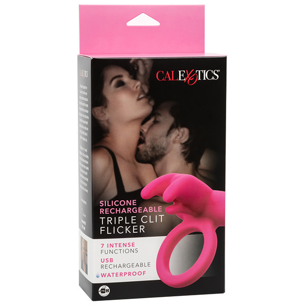 Cal Exotics Silicone Rechargeable Triple Clit Flicker