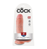 Pipedream Products King Cock 8" Dildo with Balls (Light Flesh)