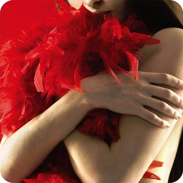 Shots America Toys Ouch! Seductive Feather Boa (Red)