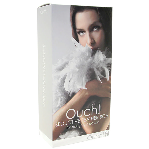 Shots America Toys Ouch! Seductive Feather Boa (White)