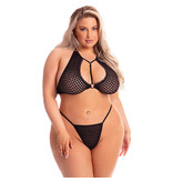 Pink Lipstick Pink Lipstick The Real Me 2pc Black Bralette Set