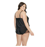 Coquette International Lingerie Romper with Eyelash Lace Detailing