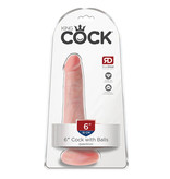 Pipedream Products King Cock 6” Cock with Balls (Light)