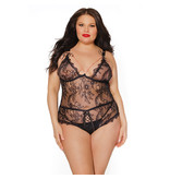 Coquette International Lingerie Anything Goes Crotchless Teddy
