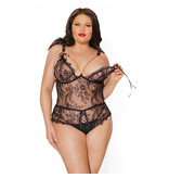 Coquette International Lingerie Anything Goes Crotchless Teddy
