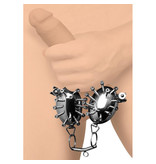 XR Brands Scrotum Egg Shells with Spikes