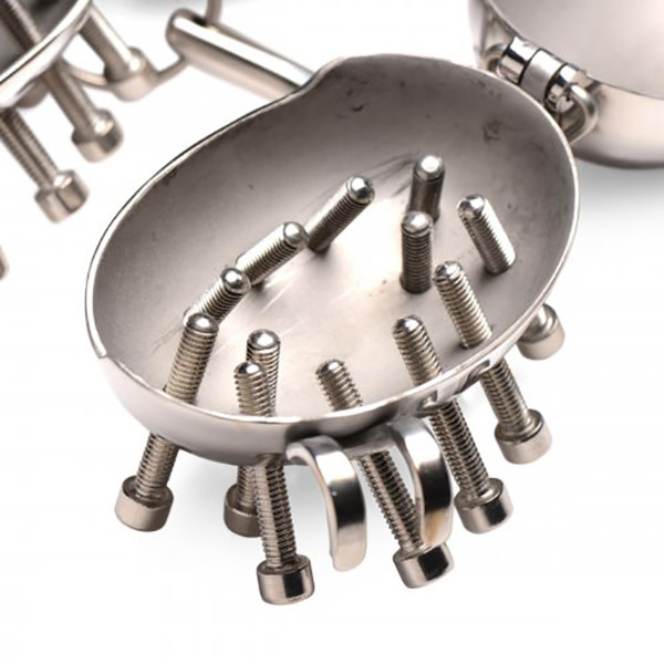 XR Brands Scrotum Egg Shells with Spikes