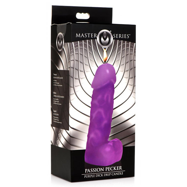 XR Brands Passion Pecker Purple Dick Drip Candle