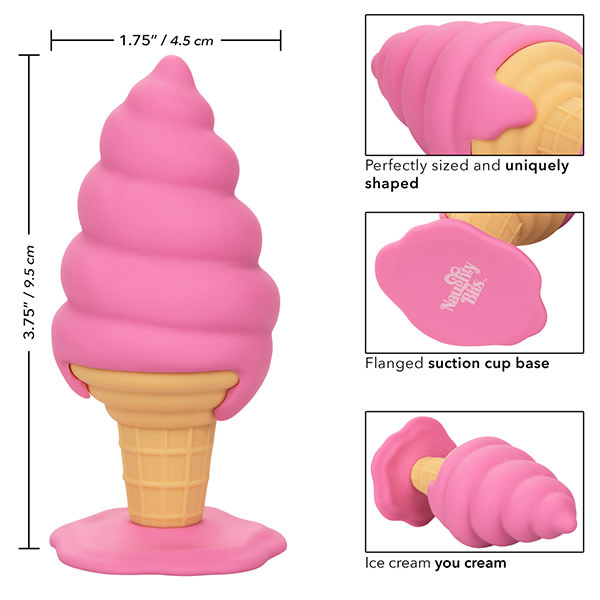 Cal Exotics Naughty Bits Yum Bum Ice Cream Cone Butt Plug