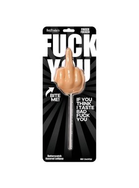 Hott Products F-You Finger Butterscotch Sucker