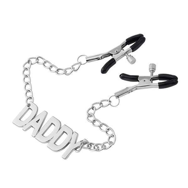Premium Products Nipple Clamps with Silver Plaque (Daddy)