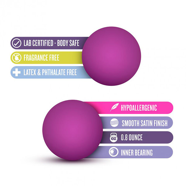Blush Novelties Luxe Double O Beginner Kegel Balls (Pink)
