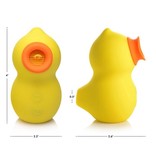 XR Brands Shegasm: Sucky Ducky Deluxe Clitoral Stimulator (Yellow)