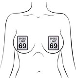 Pastease Brand Pastease Speed Limit 69 Nipple Pasties