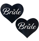 Pastease Brand Pastease Bride Black Heart Nipple Pasties