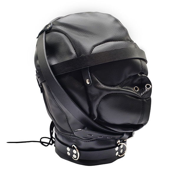 Premium Products Vegan Leather Locking Sensory Hood (Black)