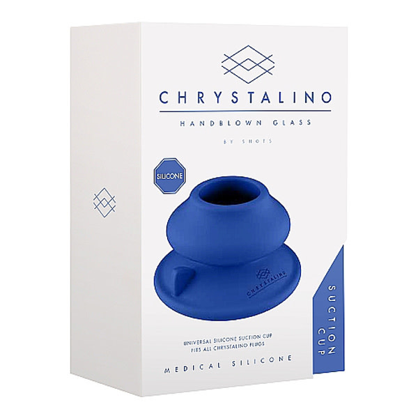 Shots America Toys Chrystalino Universal Silicone Suction Cup (Blue)