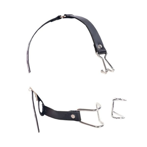 Premium Products Stainless Steel Hook Gag with Nose Hook